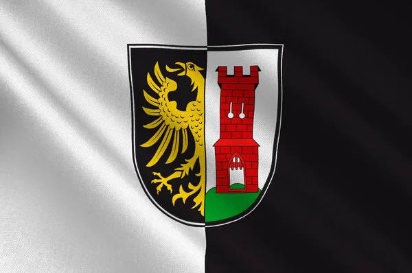 Flag of Kempten in Swabia in Bavaria, Germany — Stock Photo, Image