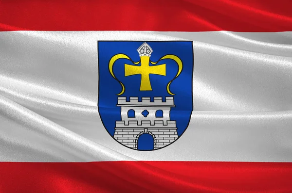 Ostholsteinova vlajka ve Šlesvicko-Holštýnsku v Německu — Stock fotografie