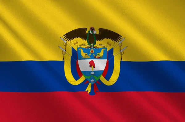 Vlajka republiky Kolumbie — Stock fotografie
