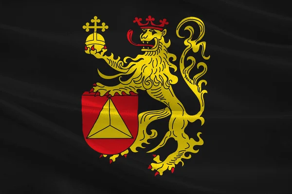 Прапор Франкенталь в землі Рейнланд-Пфальц, Німеччина — стокове фото