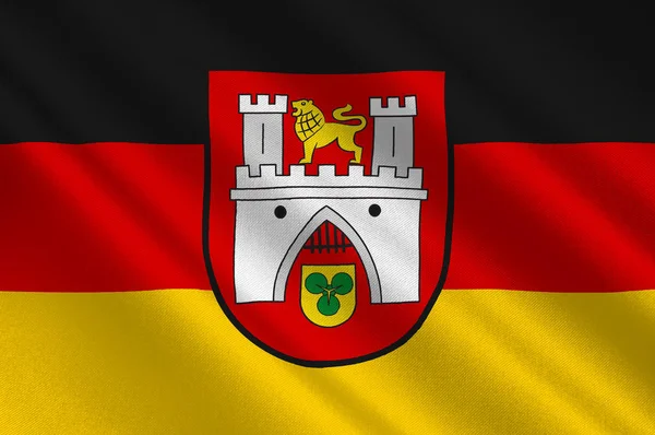 Az alsó-szászországi Hannover zászlaja — Stock Fotó