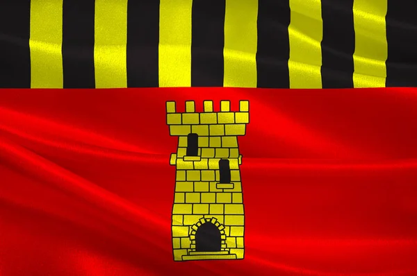 Прапор Монморійон () — у Франції, у регіоні Аквітанія, aqu — стокове фото