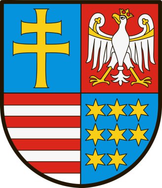 Coat of arms of Swietokrzyskie Voivodeship in central Poland clipart