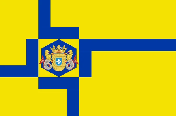 Vlajka města Lelystad Nizozemsko — Stockový vektor
