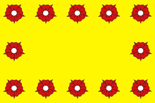 Прапор Л'ай-ле-роз в Валь-де-Марн в Іль-де-Франс, Франція — стоковий вектор