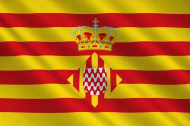 Girona bayrağı Ispanya şehirdir