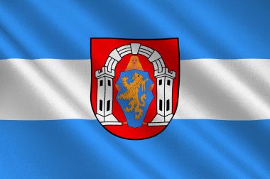 Vukovar içinde Vukovar-Srijem Ilçesi Hırvatistan bayrağı