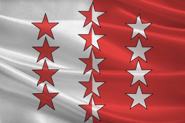 Isviçre 'deki Valais Kantonu bayrağı