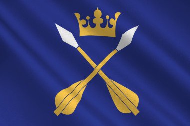 Dalarna bayrağı Isveç 'in merkezinde tarihi bir ildir