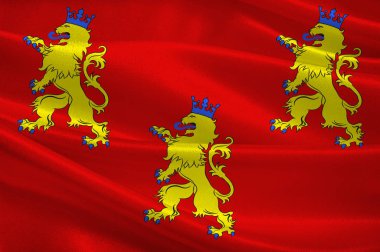 Nouvelle-Aquitaine şehrindeki Dordogne bayrağı en büyük yöneti