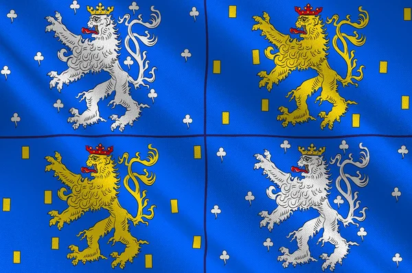 Прапор Саарбруеккен в Арланд в Німеччині — стокове фото