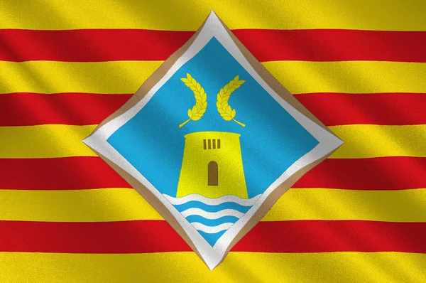 Flagge von Formentera der Balearen in Spanien — Stockfoto