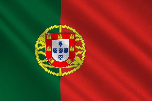 Portugal flagga — Stockfoto