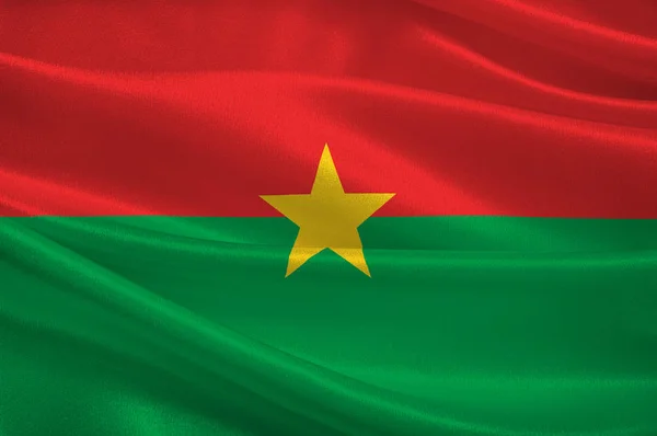 Прапор Буркіна - Фасо — стокове фото