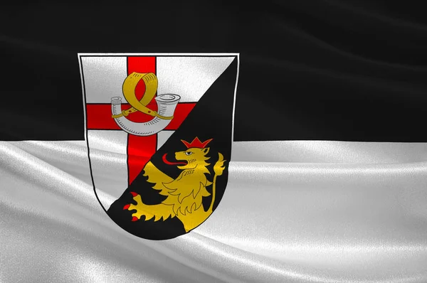 Flag of Cochem-Zell in Rhineland-Palatinate, Germany — Stock Photo, Image