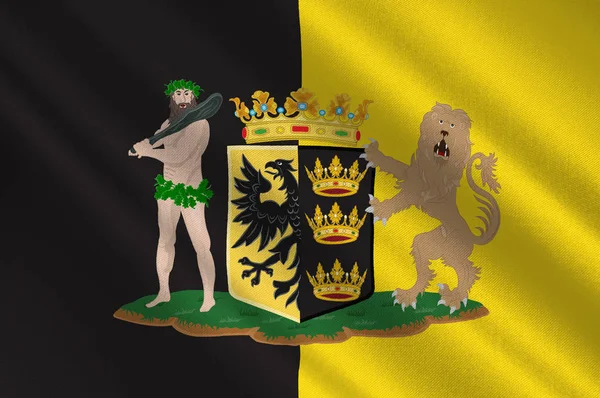 Флаг Сника, Фрисландии Нидерландов — стоковое фото