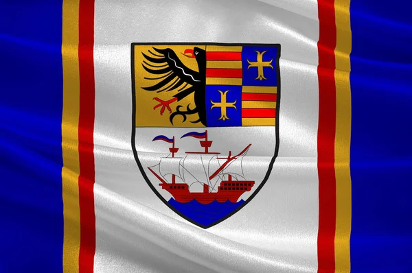 Vlag van Brake in Nedersaksen — Stockfoto