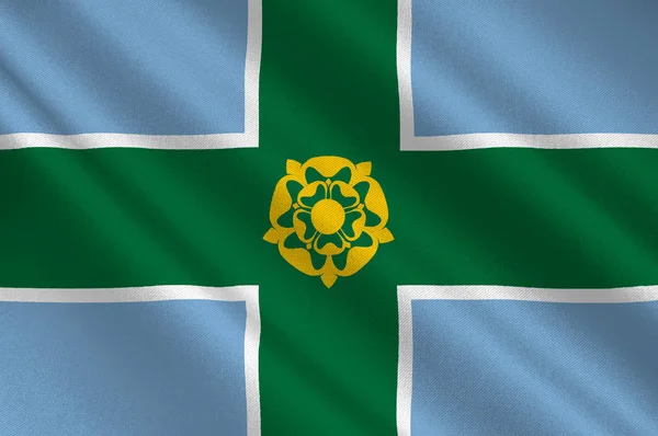 Прапор Дербішир в Англії — стокове фото