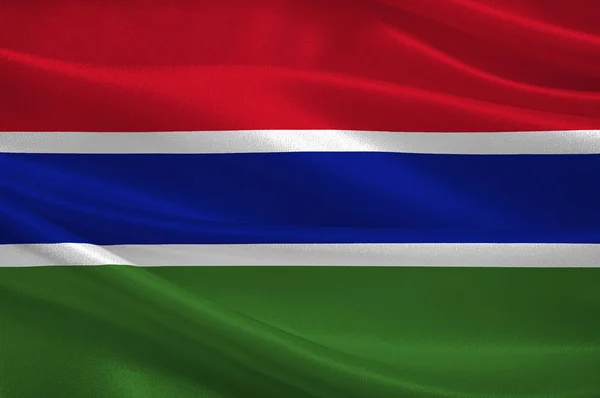 Bandera de Gambia — Foto de Stock