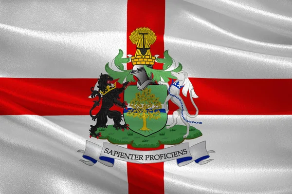 Bandeira de Nottinghamshire in England — Fotografia de Stock