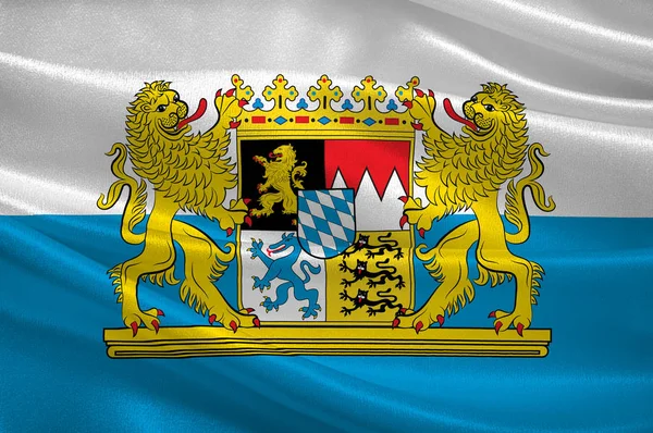 Bandeira da Baviera na Alemanha — Fotografia de Stock
