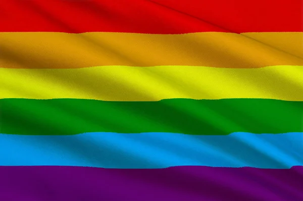 Regenbogen Homosexuell und lgbt Flagge — Stockfoto