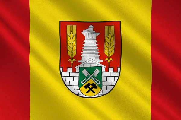 Salzgitter zászlaja Alsó-Szászországban, Németország — Stock Fotó
