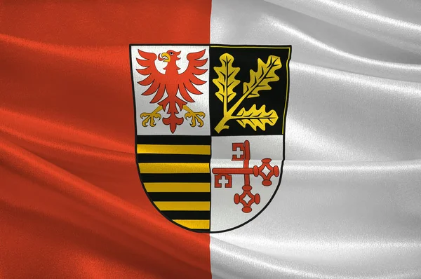 Bandera de Potsdam-Mittelmark en Brandeburgo, Alemania — Foto de Stock