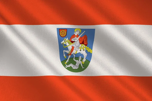 Vlag van Bingen in de Duitse deelstaat Rijnland-Palts — Stockfoto