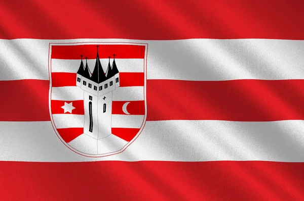 Bandera de Varazdin en Croacia — Foto de Stock