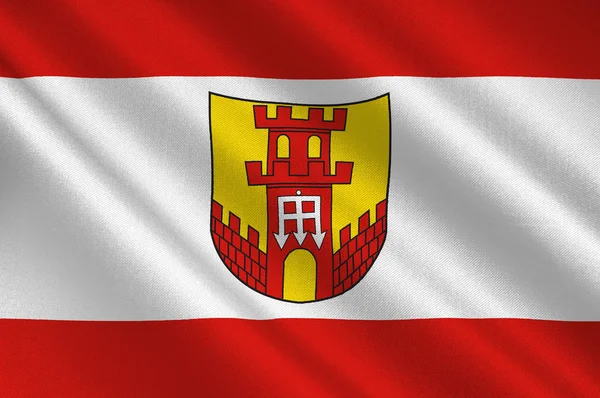 Bandeira de Warendorf em Northern Rhine-Westphalia, Alemania — Fotografia de Stock