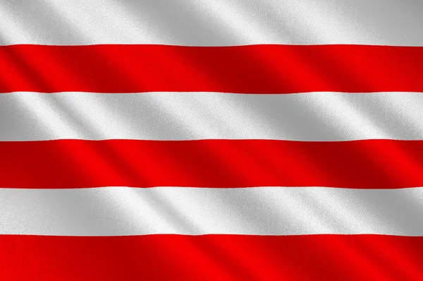 Bandeira de Wismar em Mecklemburgo-Pomerânia Ocidental, Alemania — Fotografia de Stock