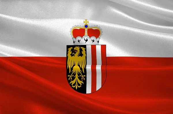 Flagge von Oberösterreich in Österreich — Stockfoto
