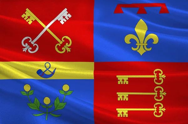 La bandiera di Vaucluse è un dipartimento della Francia — Foto Stock