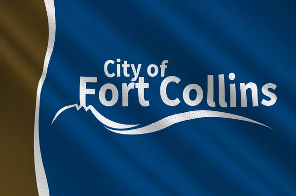 Flag of Fort Collins in Colorado, United States
