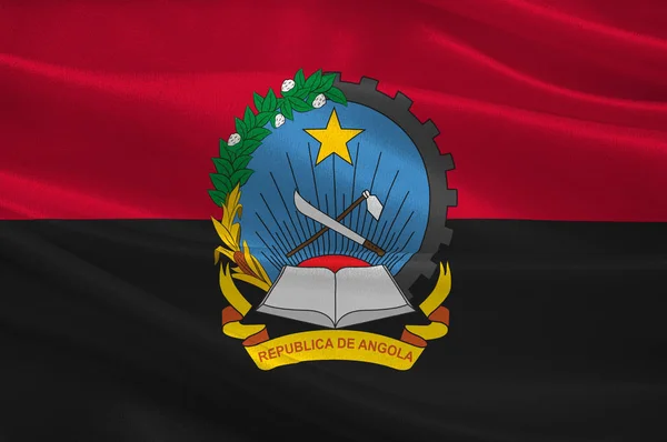 Republikken Angolas flag - Stock-foto