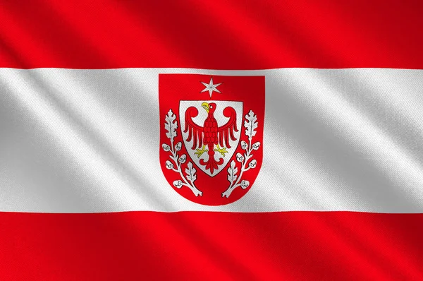 Telkouna vlajka v Braniborsku, Německo — Stock fotografie