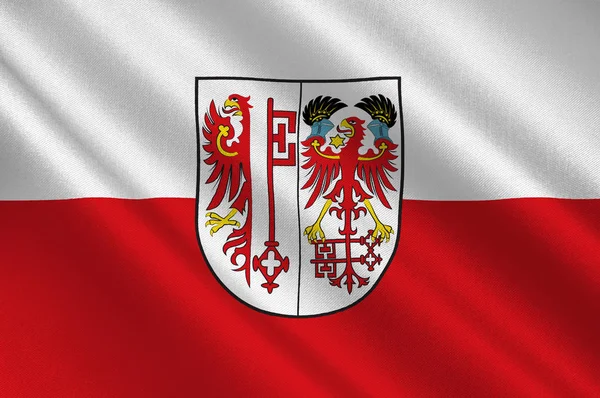 Salzwedelova vlajka v Spolkové republice Sasko-Anhaltsko — Stock fotografie