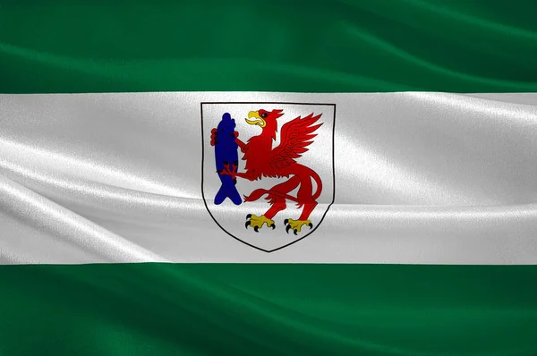 Vlajka Szczecinek vojvodství v Polsku — Stock fotografie