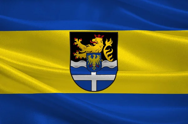 Germersheims flagga i Rheinland-Pfalz, Tyskland — Stockfoto