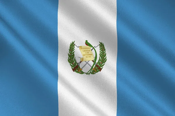 Republiken Guatemalas flagga — Stockfoto
