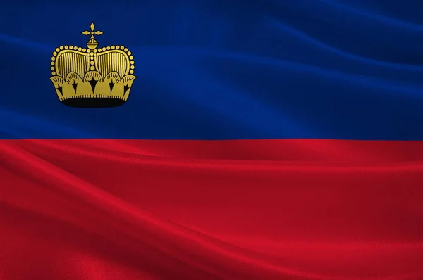 Liechtenstein zászlaja — Stock Fotó