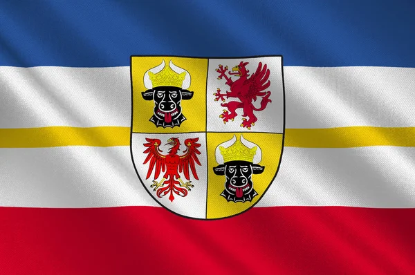 Прапор Мекленбург — Передня Померанія, Німеччина — стокове фото