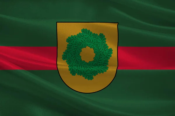 Flagge der Gemeinde Talsi in Lettland — Stockfoto