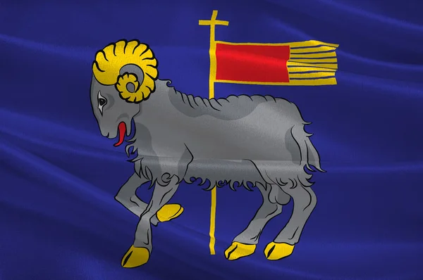 La bandiera di Gotland è una provincia della Svezia — Foto Stock