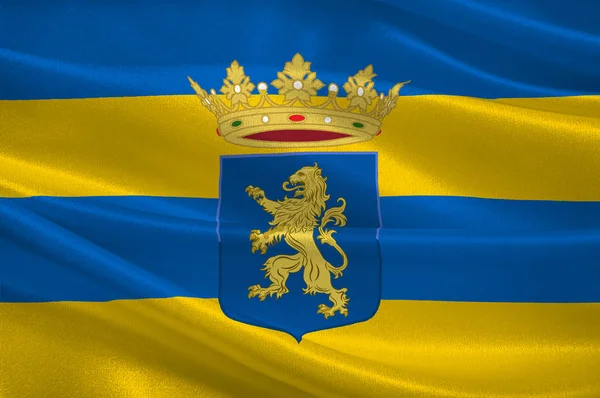 Прапор Леуварден, Фрісландія Нідерландів — стокове фото