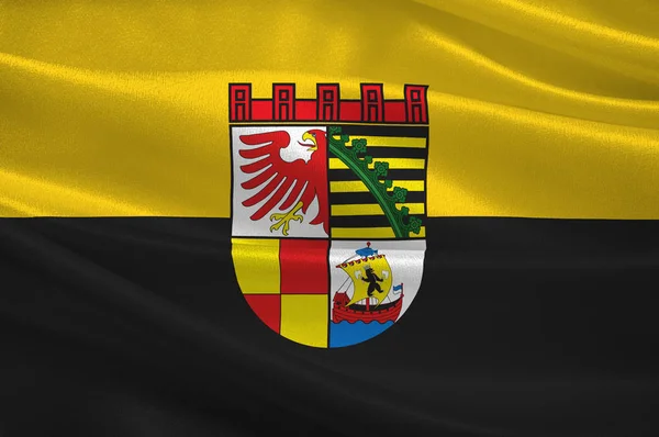 Vlajka Dessau-Rosslau v Sasku-Anhaltsko v Německu — Stock fotografie
