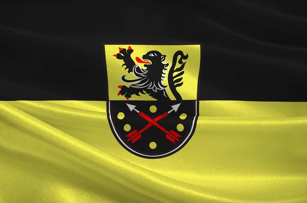 Vlag van Bad Breisig in Noordrijn-Westfalen, Duitsland — Stockfoto