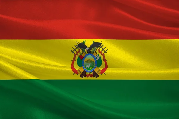 Flagga mångnationella staten bolivia — Stockfoto