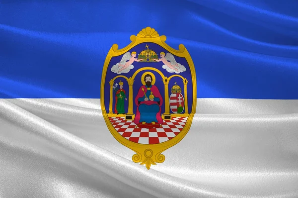 Bandeira do Condado de Tolna na Hungria — Fotografia de Stock